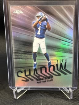 Malik Nabers #SE-26 2025 Topps Chrome Football Shadow Etch