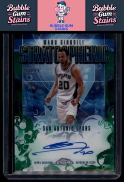 Manu Ginobili #SM-MG 2025-26 Topps Chrome Basketball Stratospheric Signatures