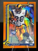 Marshall Faulk #CLA-MF 2025 Topps Chrome Football Chrome Legends Autographs
