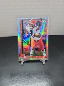 Mason Graham #RA-MGR Rookie Card 2025 Topps Chrome Football Rookies Autograph Variation