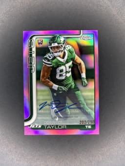 Mason Taylor #RA-MT Rookie Card 2025 Topps Chrome Football Rookies Autograph Variation