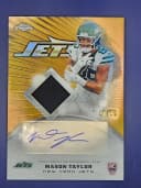 Mason Taylor #RPA-MT Rookie Card 2025 Topps Chrome Football Topps Chrome Rookie Patch Autographs