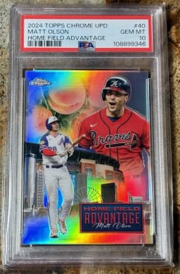 Matt Olson #HFAC-40 2024 Topps Chrome Update Baseball Home Field Advantage