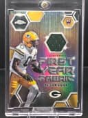 Matthew Golden #FYF-MG Rookie Card 2025 Topps Chrome Football First Year Fabric
