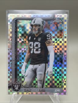Maxx Crosby #180 2025 Topps Chrome Football