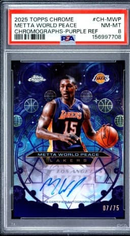 Metta World Peace #CH-MWP 2025-26 Topps Chrome Basketball Chromographs
