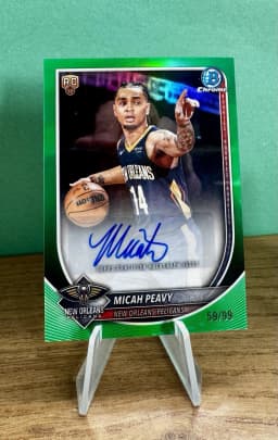 Micah Peavy #TCAR-MP Rookie Card 2025-26 Topps Chrome Basketball Topps Chrome Autographs Rookies