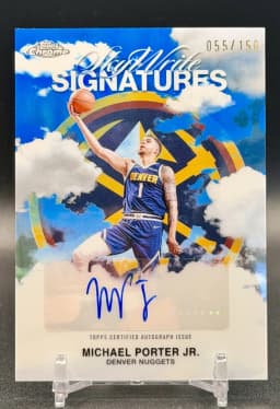 Michael Porter Jr. #SWS-MPJ 2025-26 Topps Chrome Basketball Sky Write Signatures