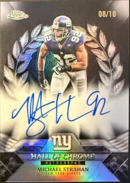 Michael Strahan #HOCA-MS 2025 Topps Chrome Football Hall of Chrome Autographs