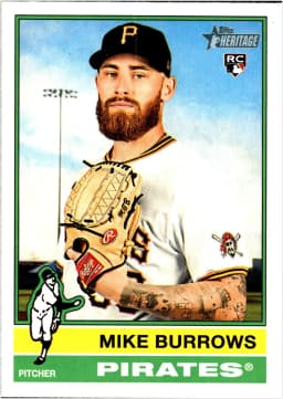 Mike Burrows #328 Rookie Card 2025 Topps Heritage