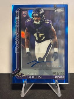 Mike Green #RA-MG Rookie Card 2025 Topps Chrome Football Rookies Autograph Variation