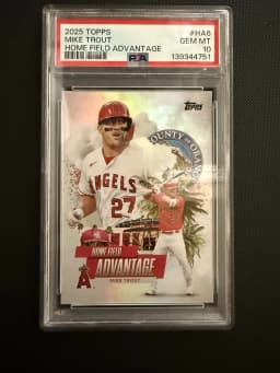 Mike Trout #HA-6 2025 Topps Baseball Home Field Advantage