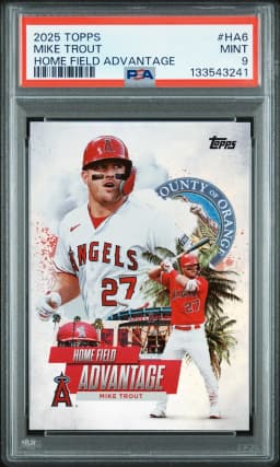 Mike Trout #HA-6 2025 Topps Baseball Home Field Advantage