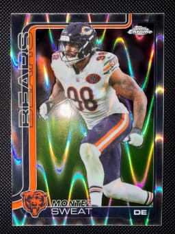 Montez Sweat #BA-MSW 2025 Topps Chrome Football Base Cards Autograph Variation