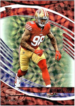 Mykel Williams #161 Rookie Card 2025 Panini Absolute Red, White and Blue Kaleidoscope