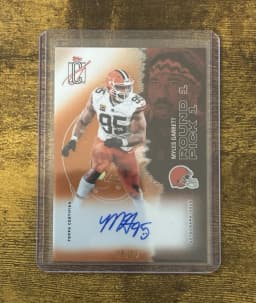 Myles Garrett #BA-MG 2025 Topps Chrome Football Base Cards Autograph Variation