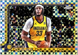Myles Turner #29 2025-26 Topps Chrome X-Fractor