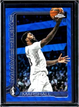 Naji Marshall #28 2025-26 Topps Chrome Blue Wave Refractor