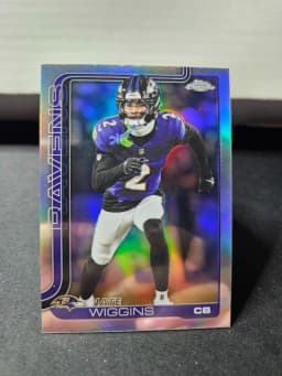 Nate Wiggins #28 2025 Topps Chrome Football