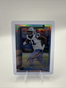 Nic Scourton #RA-NS Rookie Card 2025 Topps Chrome Football Rookies Autograph Variation