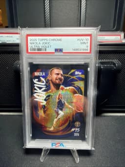 Nikola Jokić #UV-10 2025-26 Topps Chrome Basketball Ultra Violet