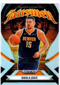 Nikola Jokic #9 2024-25 Panini Prizm Black Talismen Prizms Silver