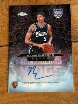 Nique Clifford #CHR-NC Rookie Card 2025-26 Topps Chrome Basketball Chromographs Rookie