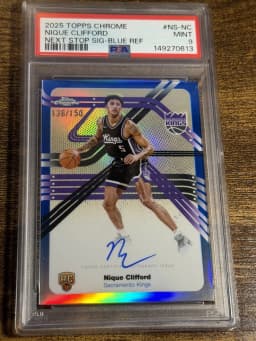Nique Clifford #NS-NC Rookie Card 2025-26 Topps Chrome Basketball Next Stop Signatures