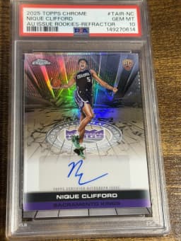 Nique Clifford #TAIR-NC Rookie Card 2025-26 Topps Chrome Basketball Topps Autograph Issue Rookies