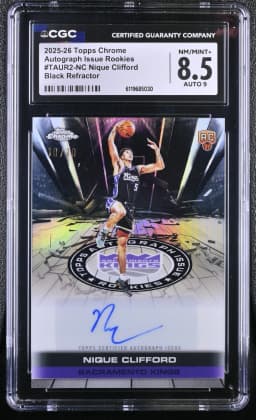 Nique Clifford #TAUR2-NC Rookie Card 2025-26 Topps Chrome Basketball Topps Autograph Issue Rookies 2