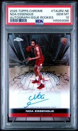 Noa Essengue #TAUR2-NE Rookie Card 2025-26 Topps Chrome Basketball Topps Autograph Issue Rookies 2