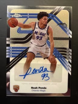 Noah Penda #NS-NP Rookie Card 2025-26 Topps Chrome Basketball Next Stop Signatures