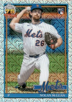 Nolan McLean #91C2-26 Mojo Refractor Rookie Card 2026 Topps Series 2 Baseball