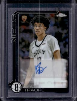 Nolan Traore #TCAR-NT Rookie Card 2025-26 Topps Chrome Basketball Topps Chrome Autographs Rookies