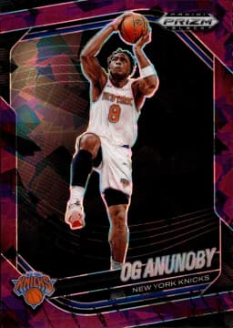 OG Anunoby #111 2024-25 Panini Prizm Black Purple Ice