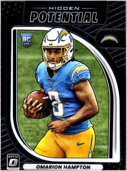 Omarion Hampton #9 2025 Donruss Optic Hidden Potential