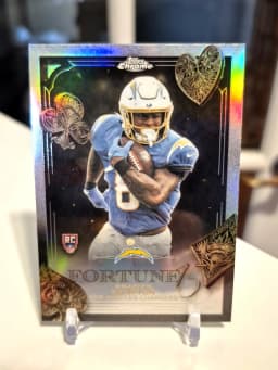 Omarion Hampton #F15-25 Rookie Card 2025 Topps Chrome Football Fortune 15