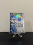 Omarion Hampton #FYF-OH Rookie Card 2025 Topps Chrome Football First Year Fabric