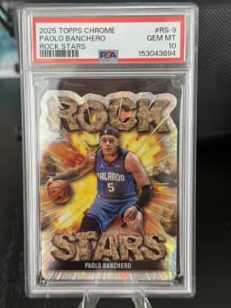 Paolo Banchero #RS-9 2025-26 Topps Chrome Basketball Rock Stars