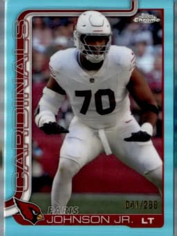Paris Johnson Jr. #3 2025 Topps Chrome Football