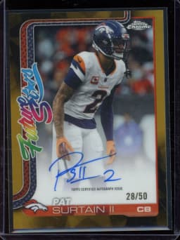 Pat Surtain II #FSA-PS 2025 Topps Chrome Football Future Stars Autographs