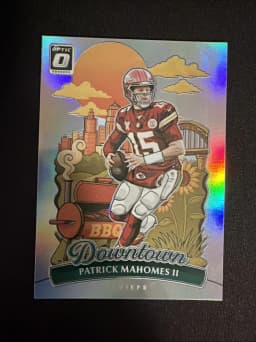 Patrick Mahomes II #8 2025 Donruss Optic Football Downtown