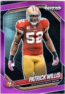 Patrick Willis #131 2025 Panini Prizm Black Prizms Purple