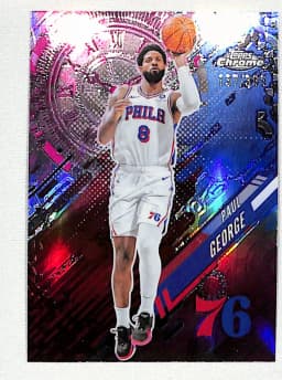 Paul George #GT-15 2025-26 Topps Chrome Basketball Go Time