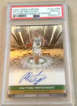 Payton Pritchard #TAU-PPR 2025-26 Topps Chrome Basketball Topps Autograph Issue