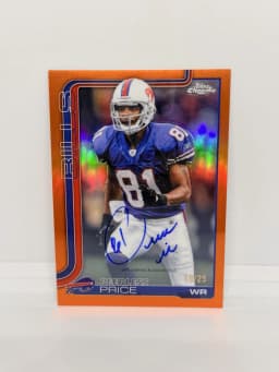 Peerless Price #CLA-PPR 2025 Topps Chrome Football Chrome Legends Autographs