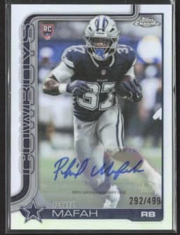 Phil Mafah #RA-PM Rookie Card 2025 Topps Chrome Football Rookies Autograph Variation