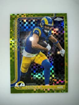 Puka Nacua #FSA-PN Rookie Card 2025 Topps Chrome Football Future Stars Autographs