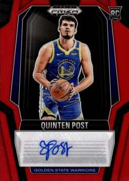 Quinten Post #195 2024-25 Panini Prizm Black