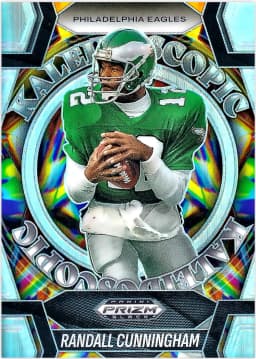 Randall Cunningham #15 2025 Panini Prizm Black Kaleidoscopic Silver